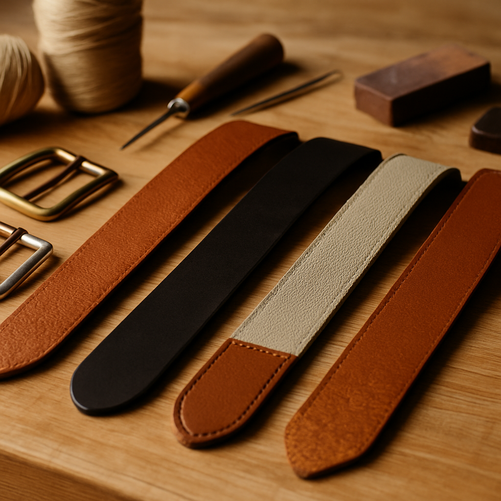 Gürtelmaterialien von Pyrettas Lair: zeitlose Eleganz, nachhaltig